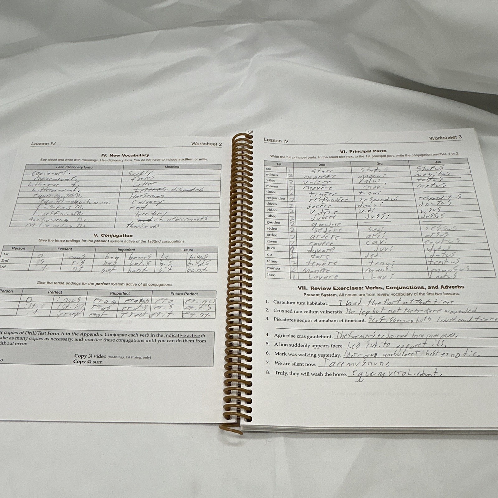 Memoria Press Fourth Form Latin Year 4 Set A1 Beginner Spiral Bound 2003