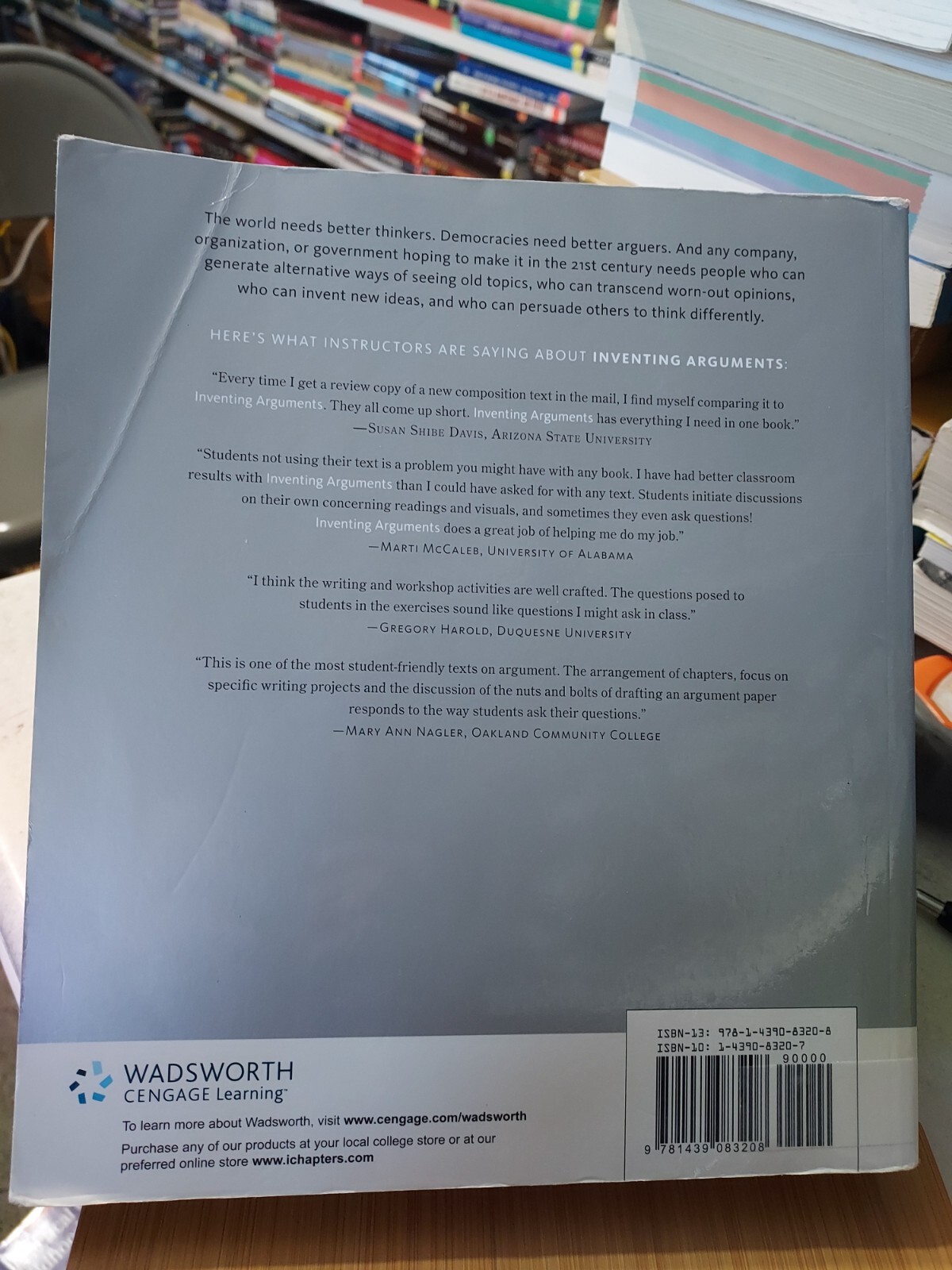 Inventing Arguments 2nd ed. 2009 MLA Update Metz & Mauk (2009, TPK) HA6