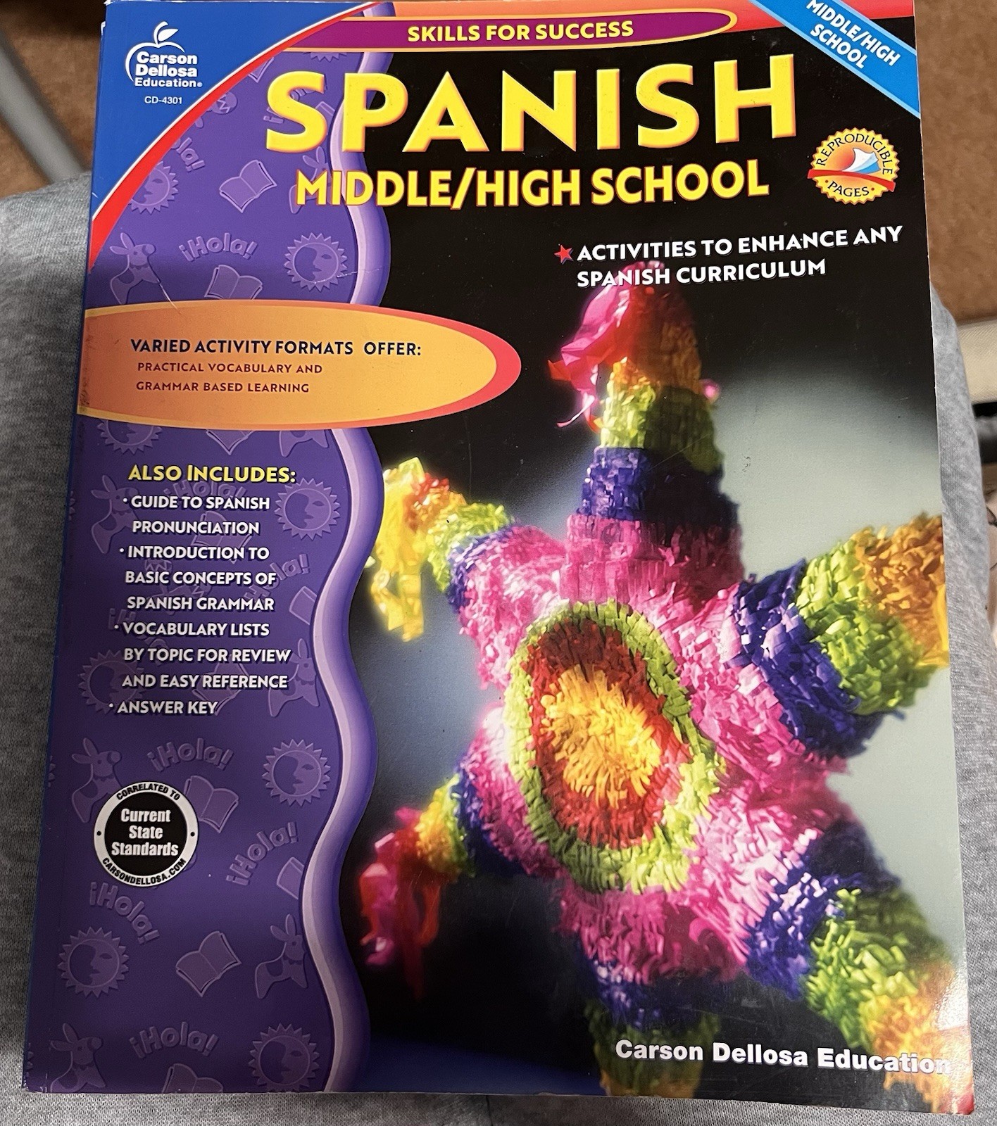 Spanish Middle/High School Skill For Success Student Workbook