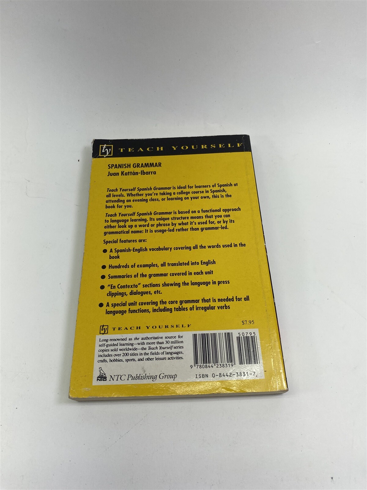 Teach Yourself Spanish Grammar : A Modern Guide By Juan Kattán-Ibarra Paperback