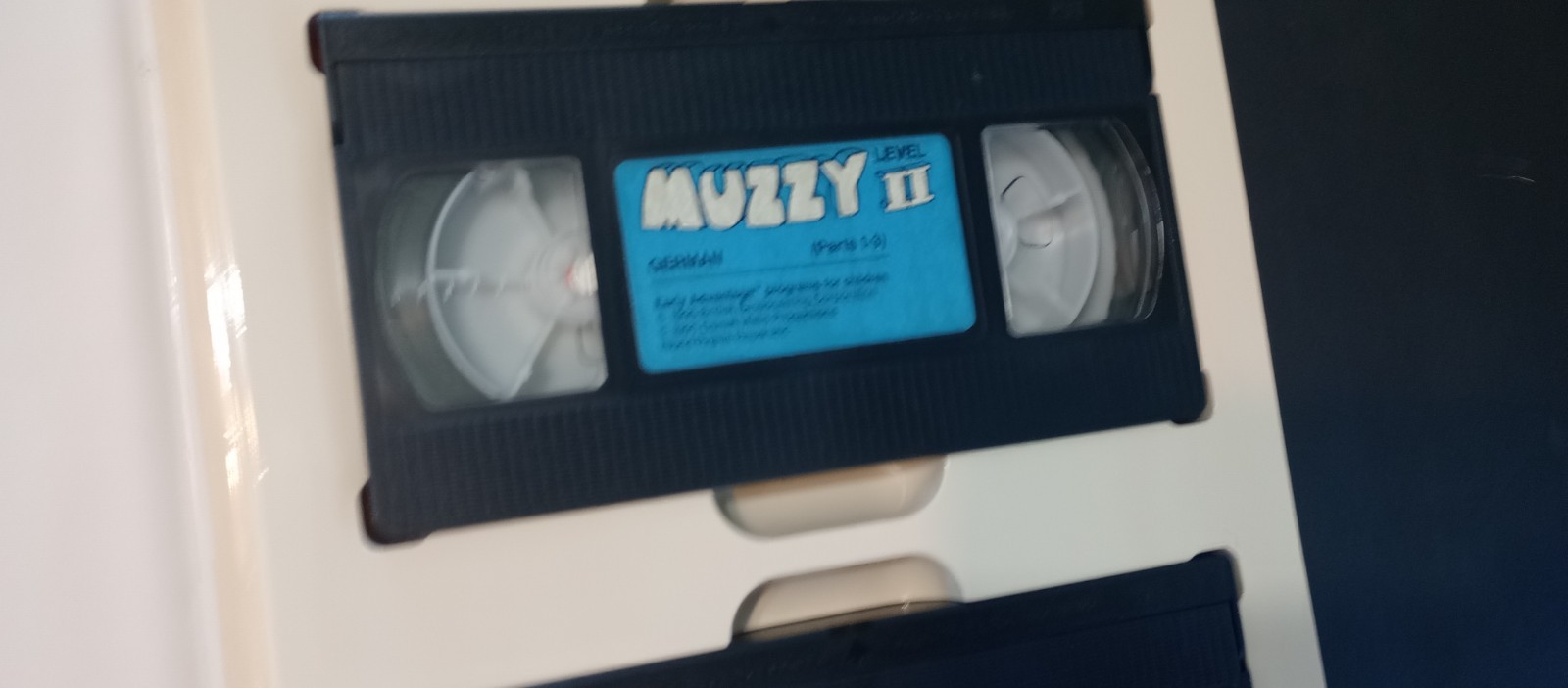 Muzzy BBC German-English VHS And Audio Cassette With Work Book Unused