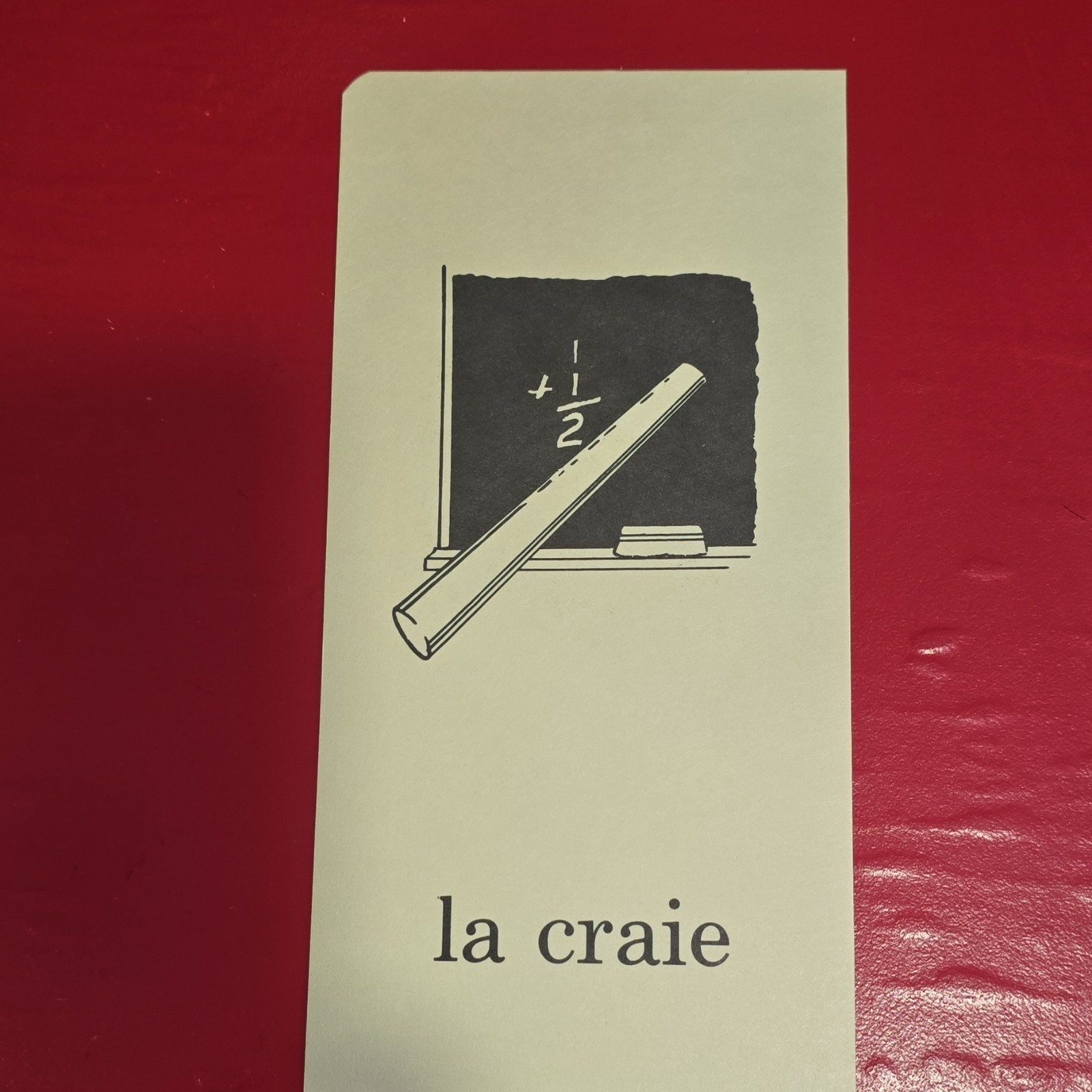 McGraw-Hill French Vocabulary Words Flash Cards Beginner 1959