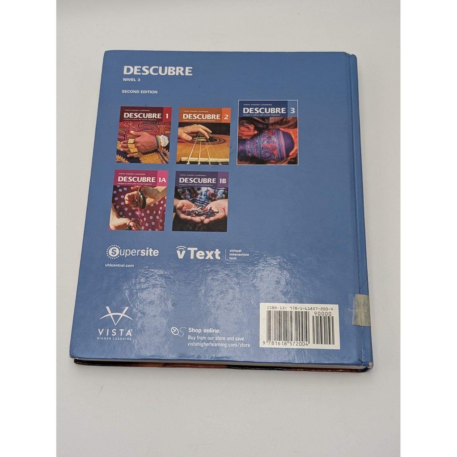 Vista Higher Learning Textbook Unisex OS Blue Descubre 3 Spanish 2nd Edition