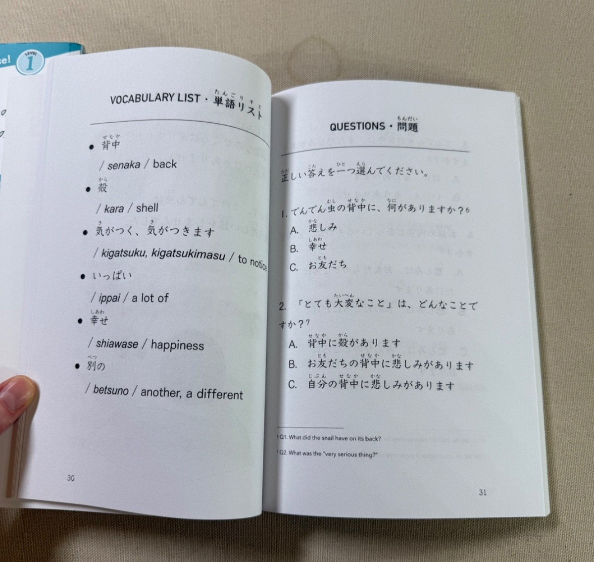 Short Stories for Japanese Learners (Level 1, Volume 1 & Volume 2)