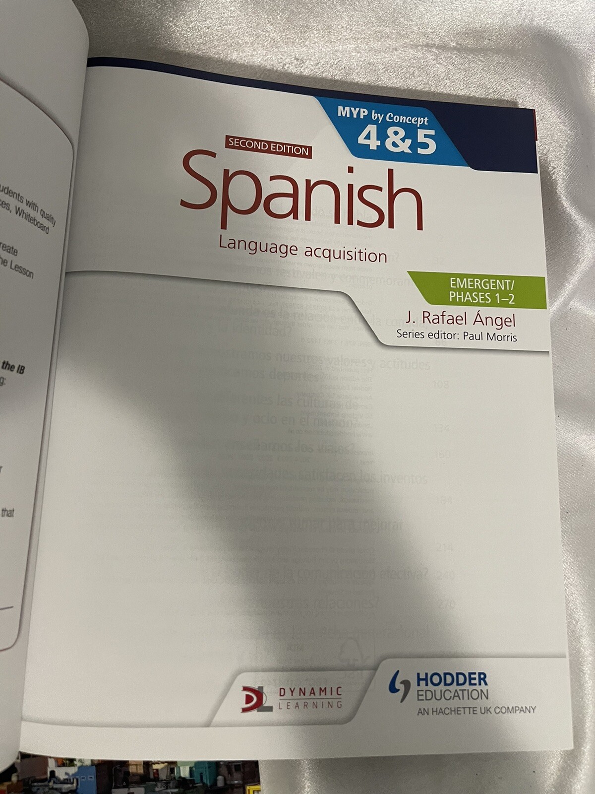 Spanish Language Acquisition 2nd Edition MYP by Concept 4 & 5 Brand New Set
