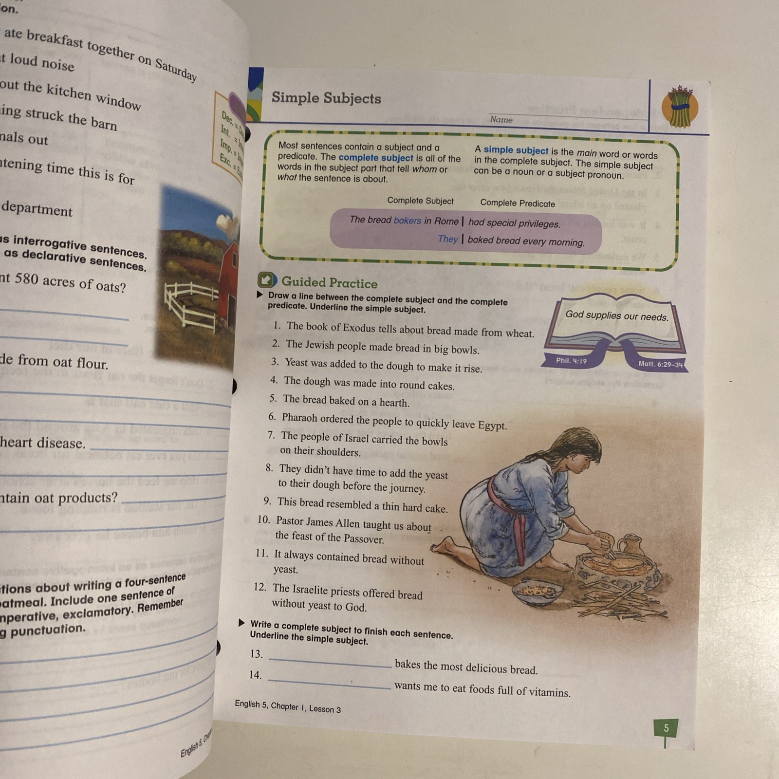 BJU English 5 Writing And Grammar, No Writing