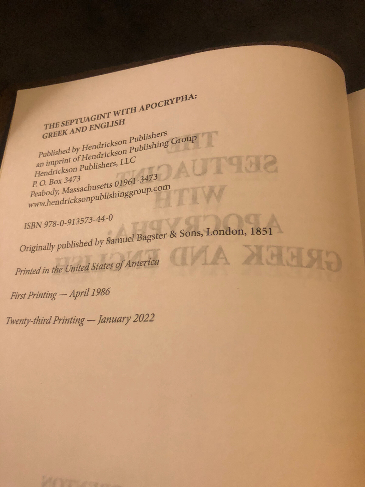 septuagint with apocrypha Genuine Leather LXX Brenton