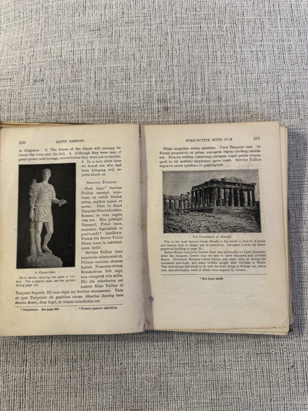 1920 Elementary Latin by M L Smith Hardcover Allyn & Bacon Vintage Textbook