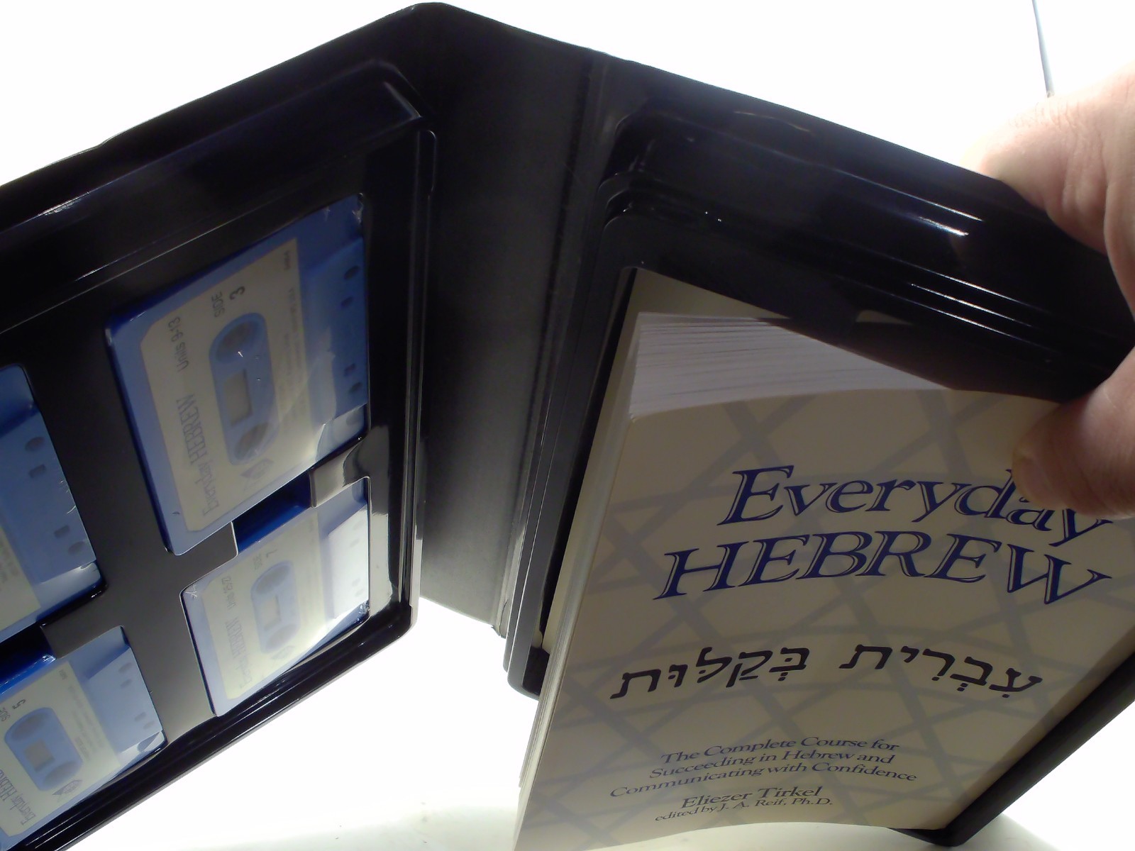 Everyday Hebrew Language Program Booklet 4 Cassette Tapes Eliezer Tirkel