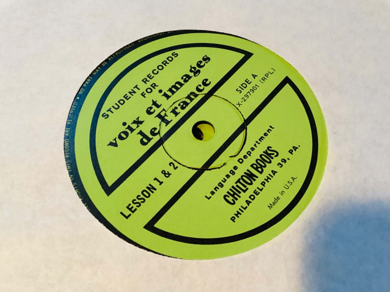 Voix et Images de France & Bonjour Line Student French Records Lesson Free Ship!