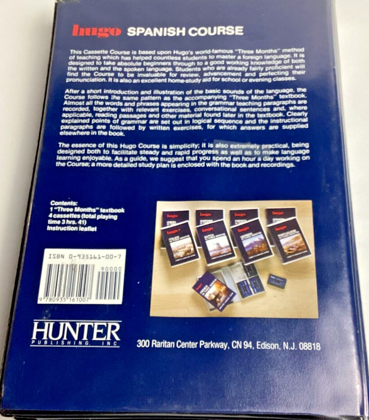 Hugo: Spanish In 3 Months, 4 Cassette Language Course 1984