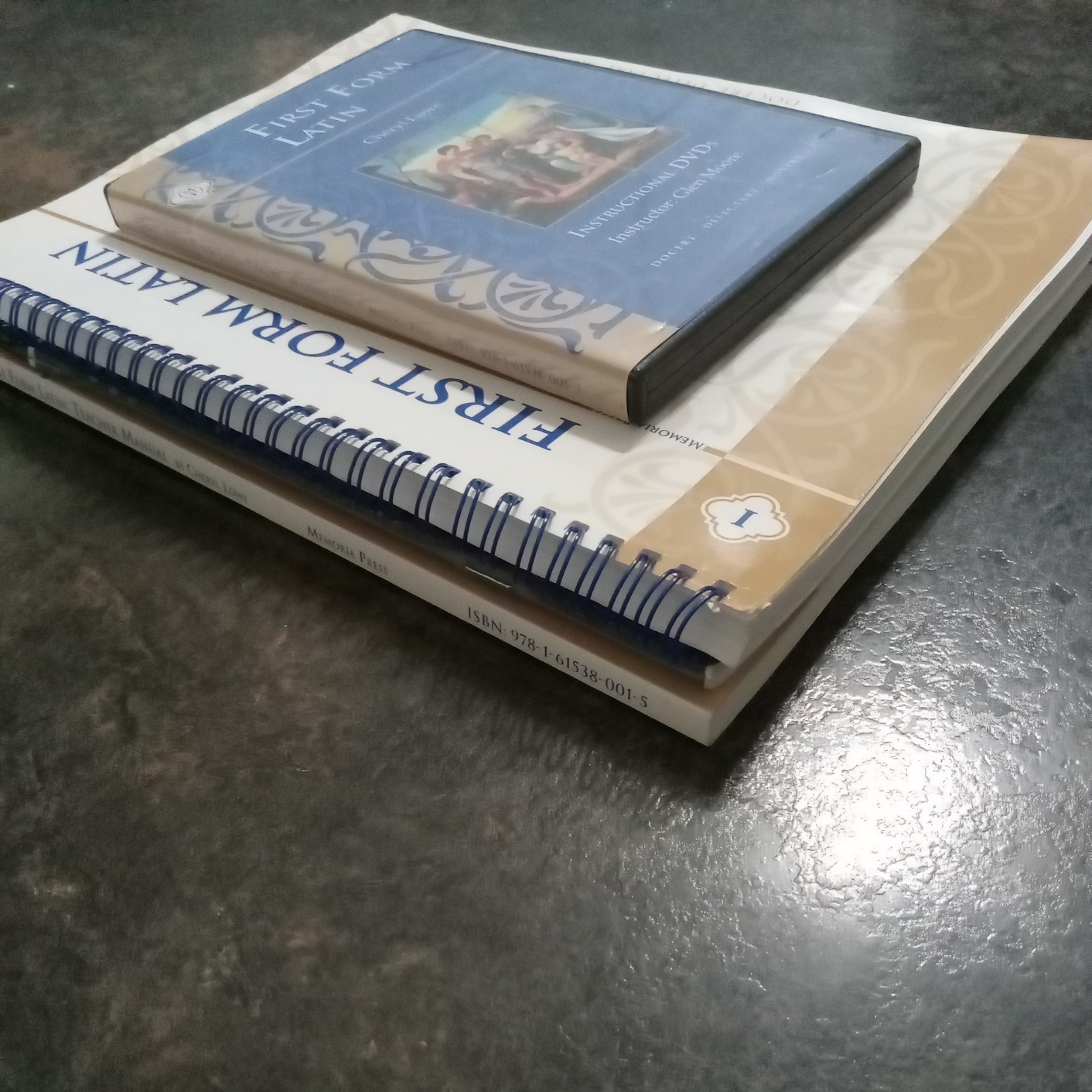 Memoria Press First Form Latin Set,TM, Wb & Test Key, Quizzes&Tests, DVDs