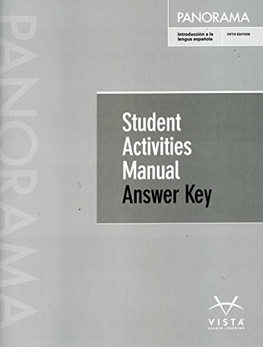 PANORAMA 5TH ED SAM ANSWER KEY By Donley Blanco *Excellent Condition*