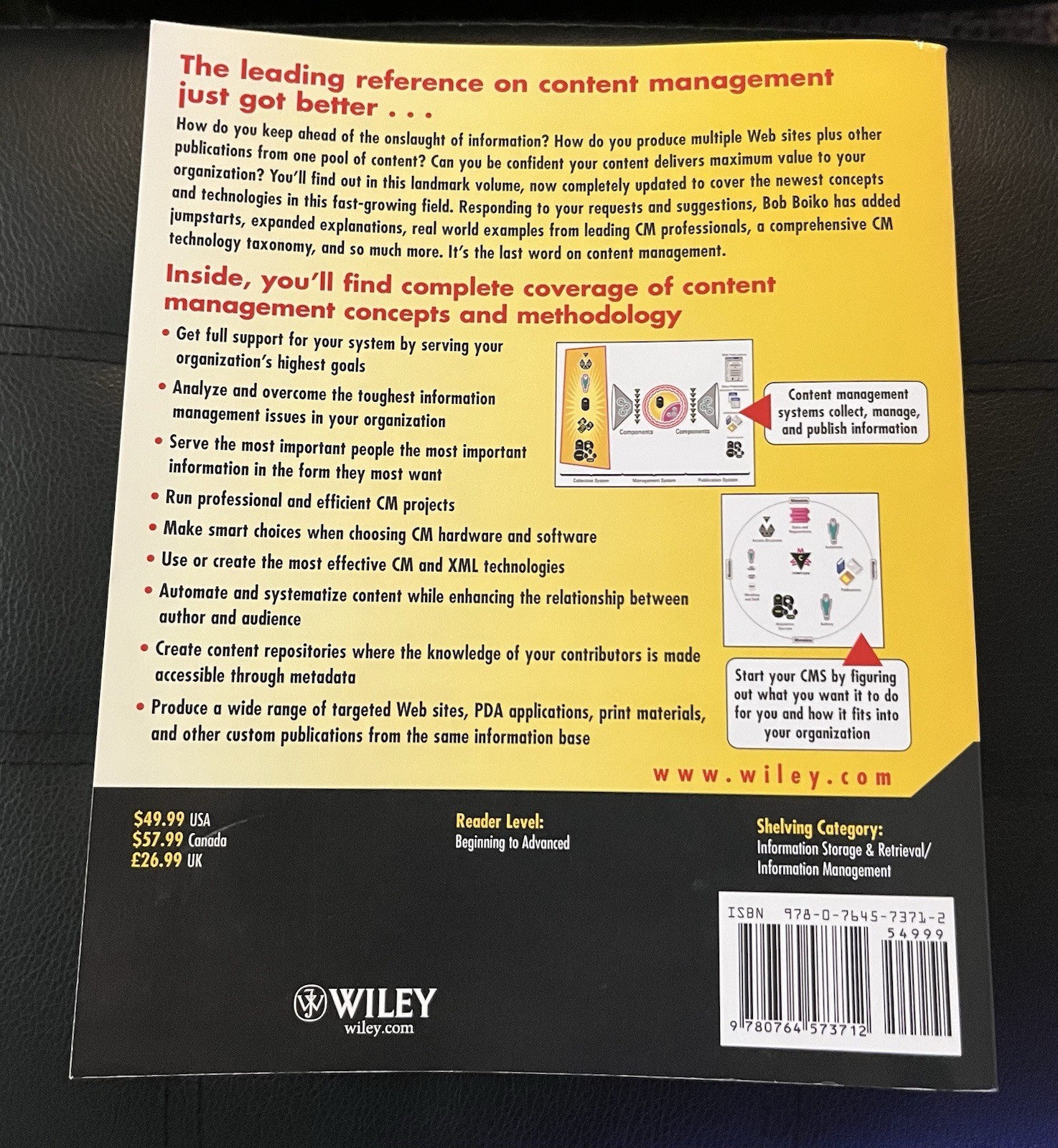 Bible Ser.: Content Management Bible by Bob Boiko (2005, Trade Paperback)