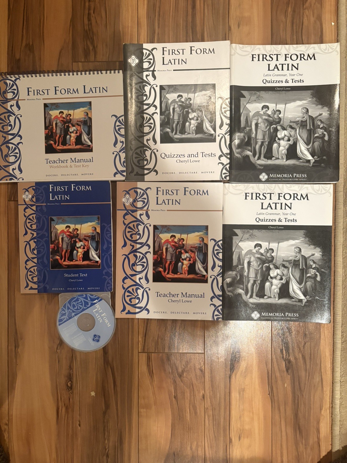 Memoria Press First Form Latin Set Cheryl Lowe Student Text TM Quizzes CD