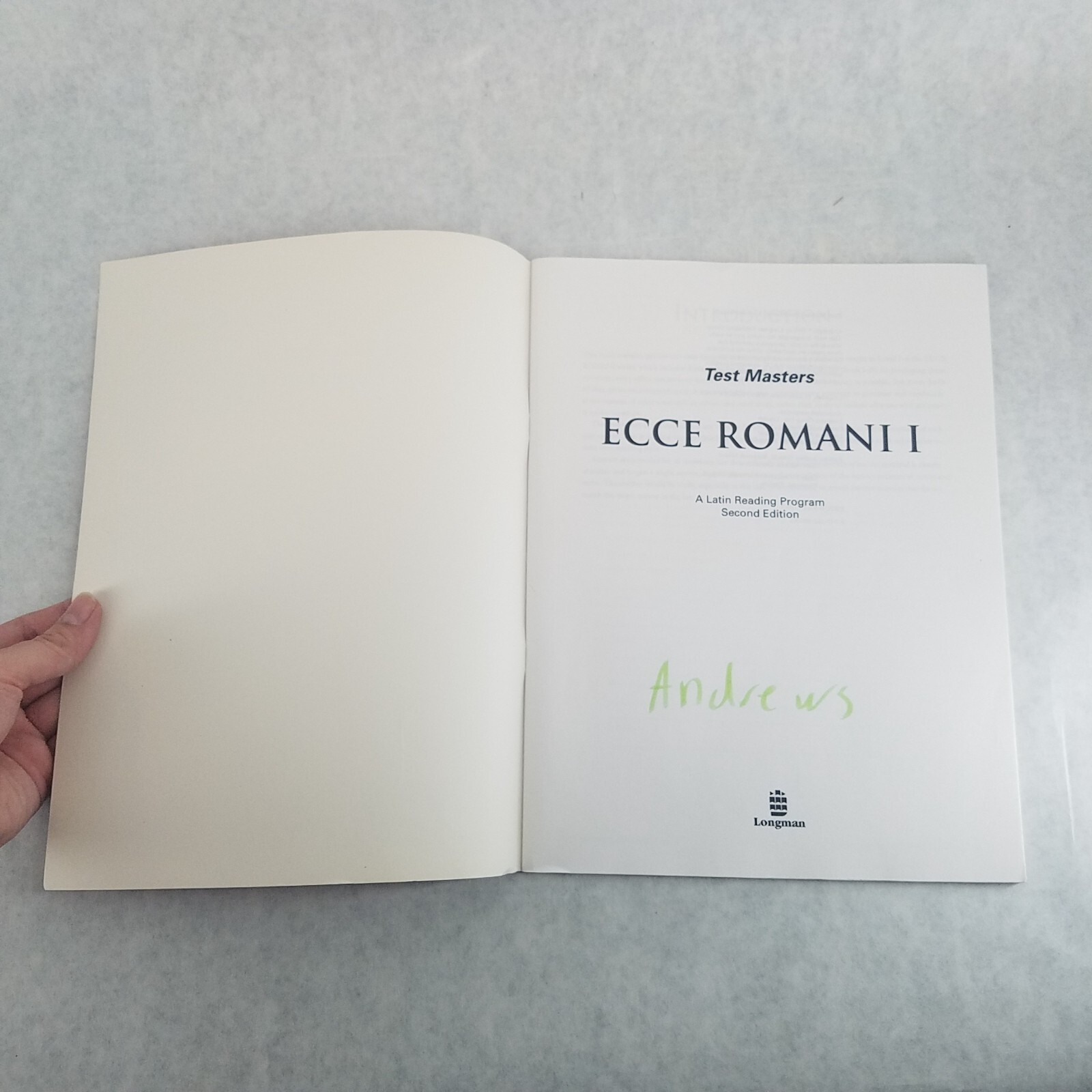ECCE ROMANI I-A, LATIN READING PROGRAM, 2ND ED. Lot of 4 – See Description