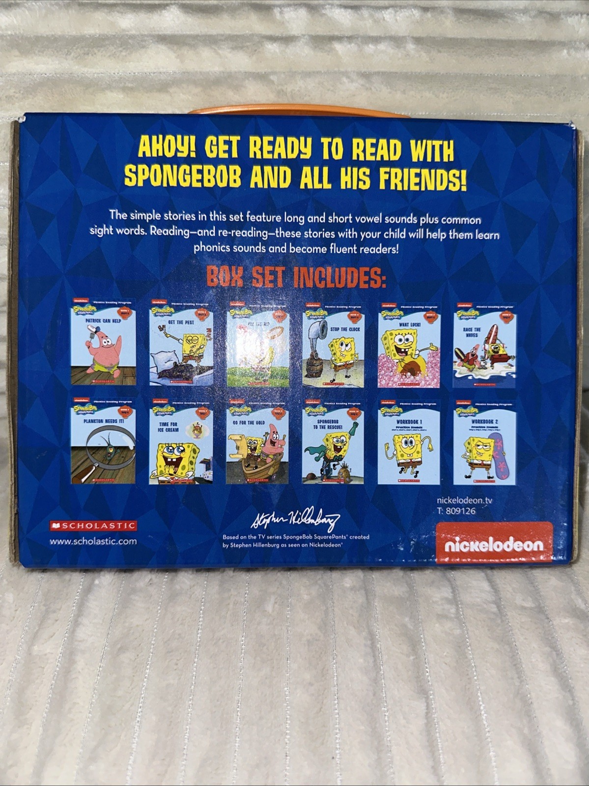 SCHOLASTICS LEARN TO READ WITH SPONGEBOB A PHONICS READING PROGRAM