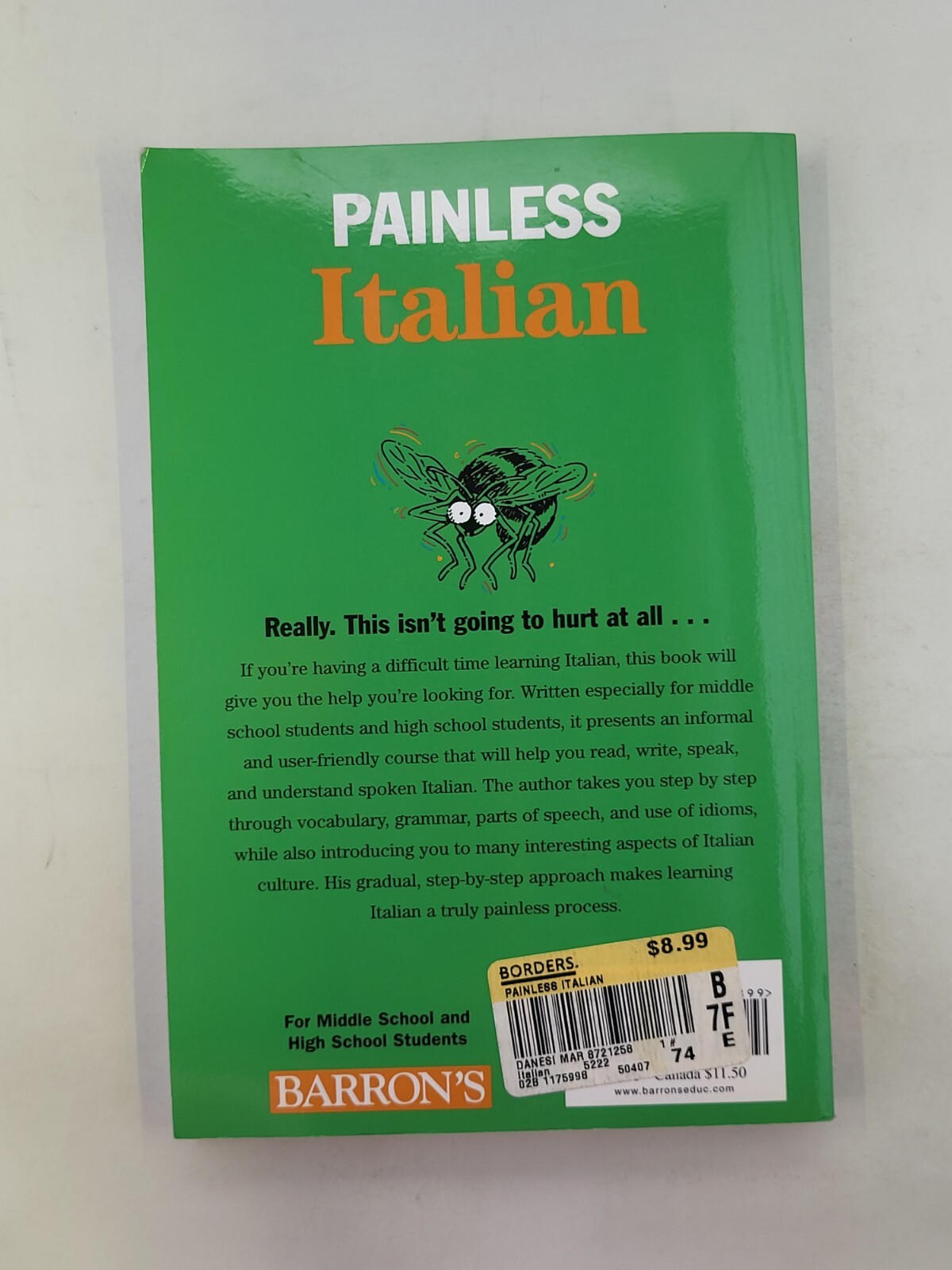 Painless Series : Painless Italian by Marcel Danesi 2007 Paperback Very Nice