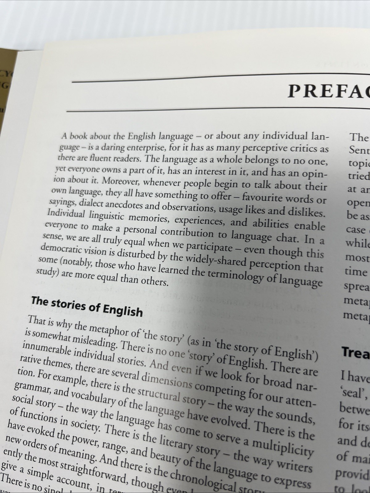 The Cambridge Encyclopedia of the English Language By David Cry Hardcover HCDJ