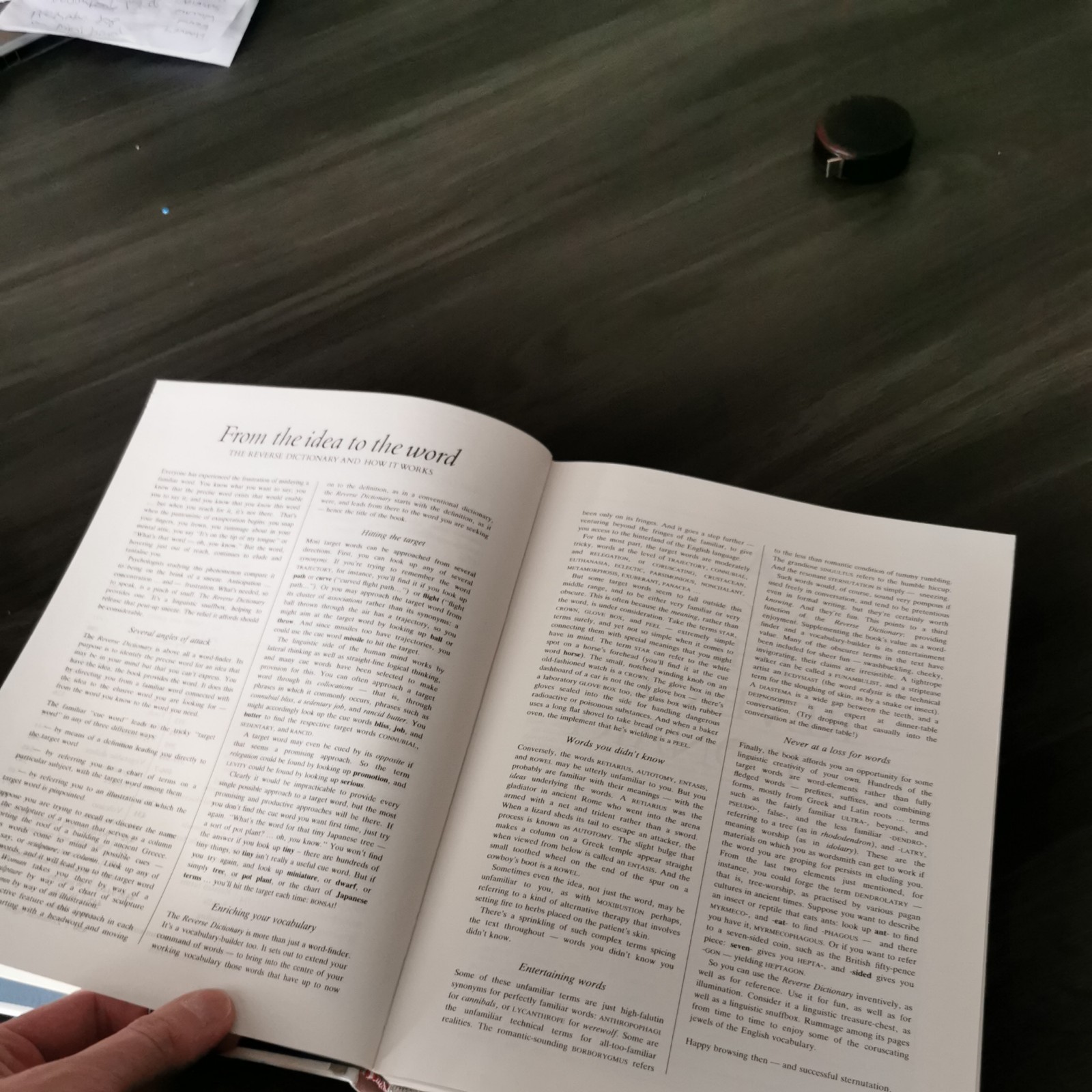 1989 Readers Digest Reverse Dictionary First Edition Hard Back