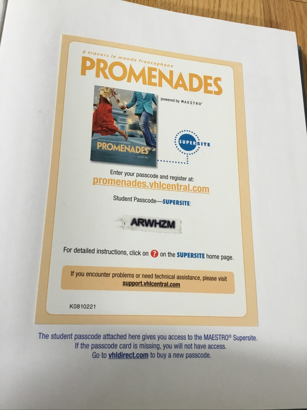 Promenades by Cheryl Tano & Mitschke 2009, Online Resource French Language Study