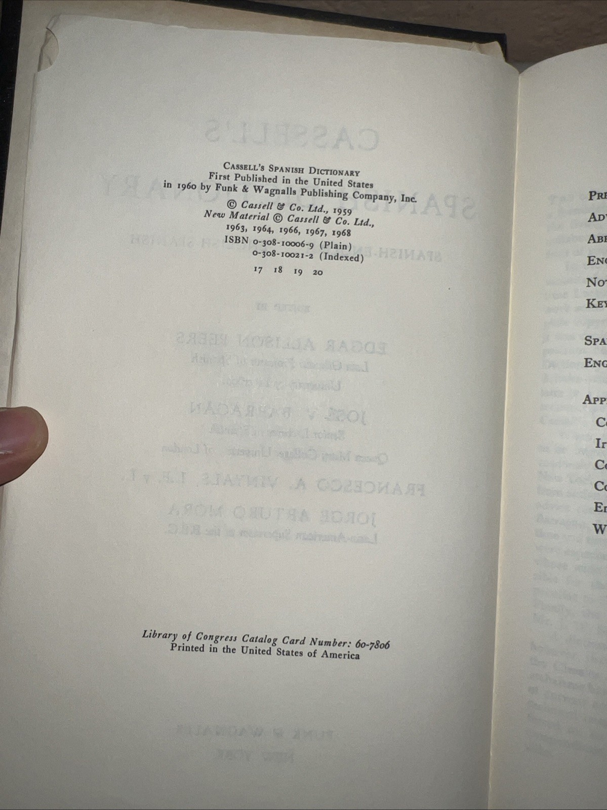Cassells Spanish-English, English-Spanish Dictionary – Hardcover – 1968 Vintage