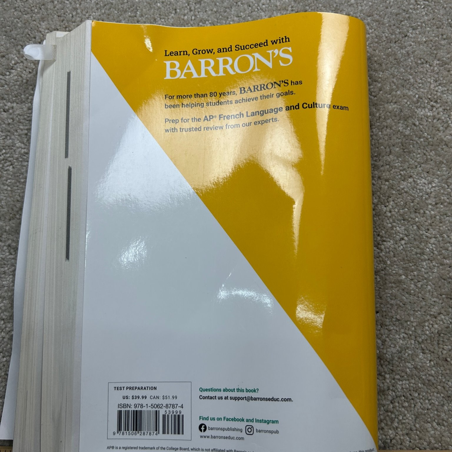 AP French Language Culture Kurbegov Weiss 2023 5th Ed Premium Test Prep Barron’s