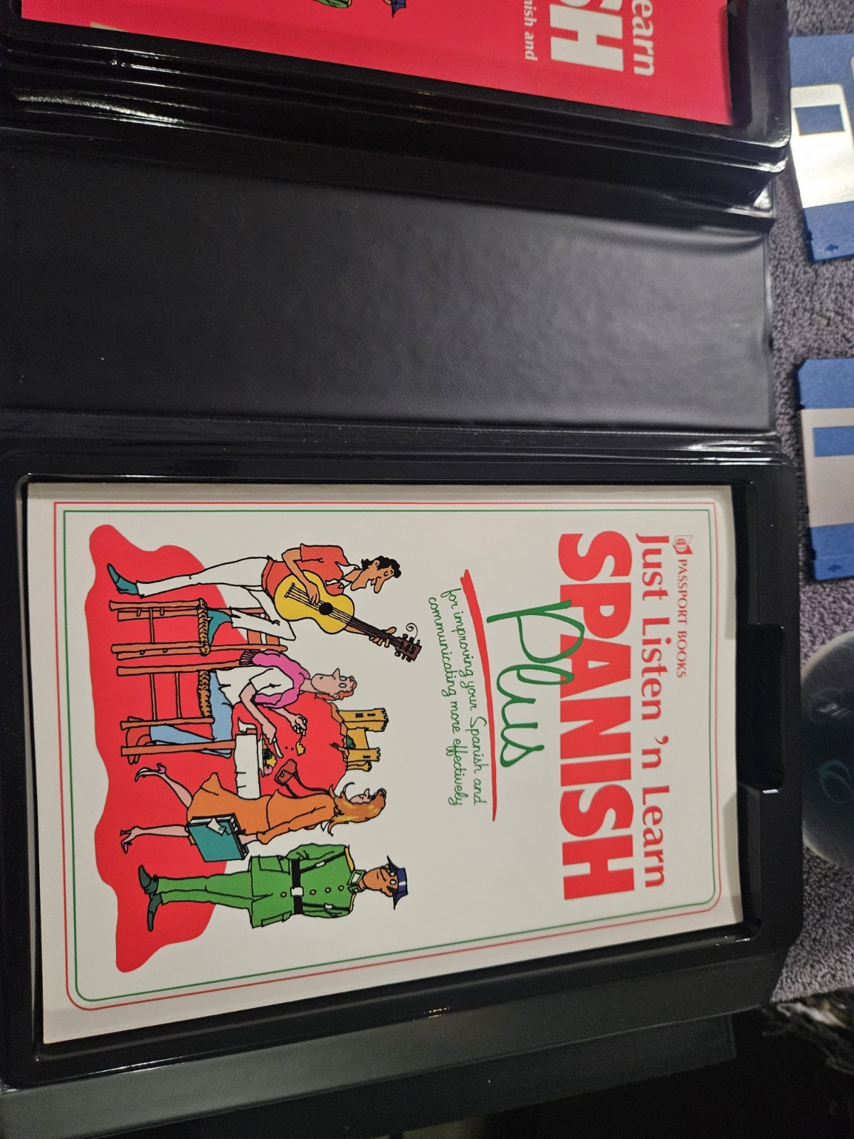 Passport Books Just Listen ‘n Learn Spanish 3 Cassette Tapes & Illustrated Book