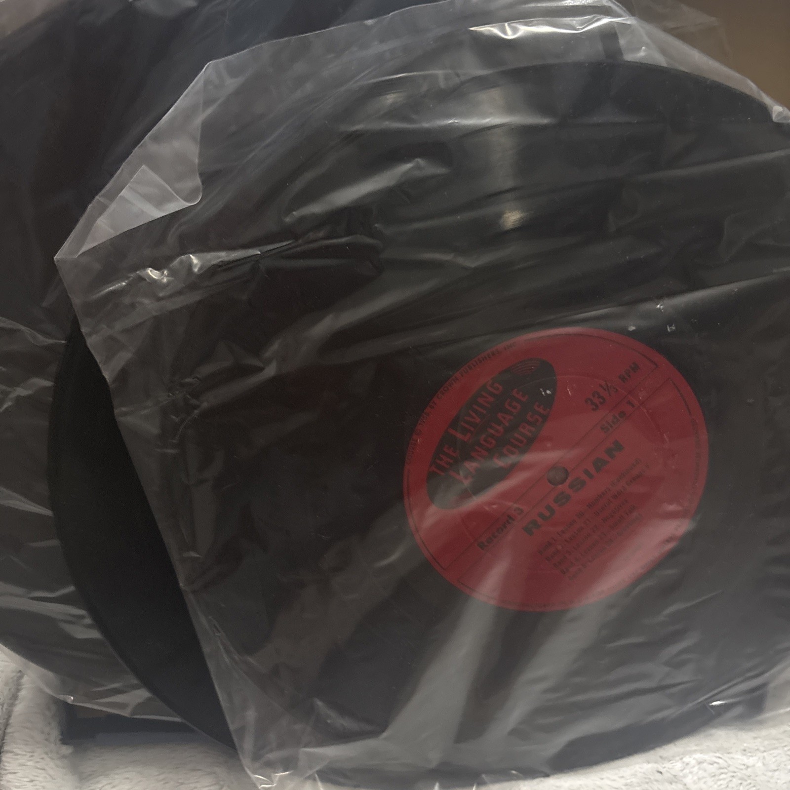 Living Italian: A Complete Language Course-4×33 1/3 RPM Records-40 Lessons 1958