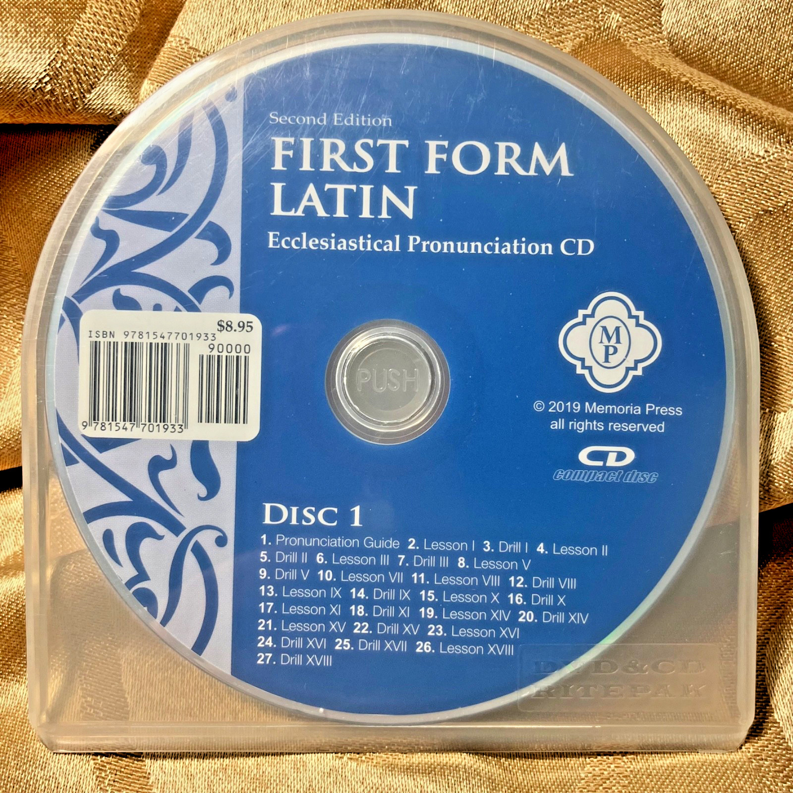 Memoria Press First Form Latin 2nd Edition Ecclesiastical Pronunciation 2 CDs