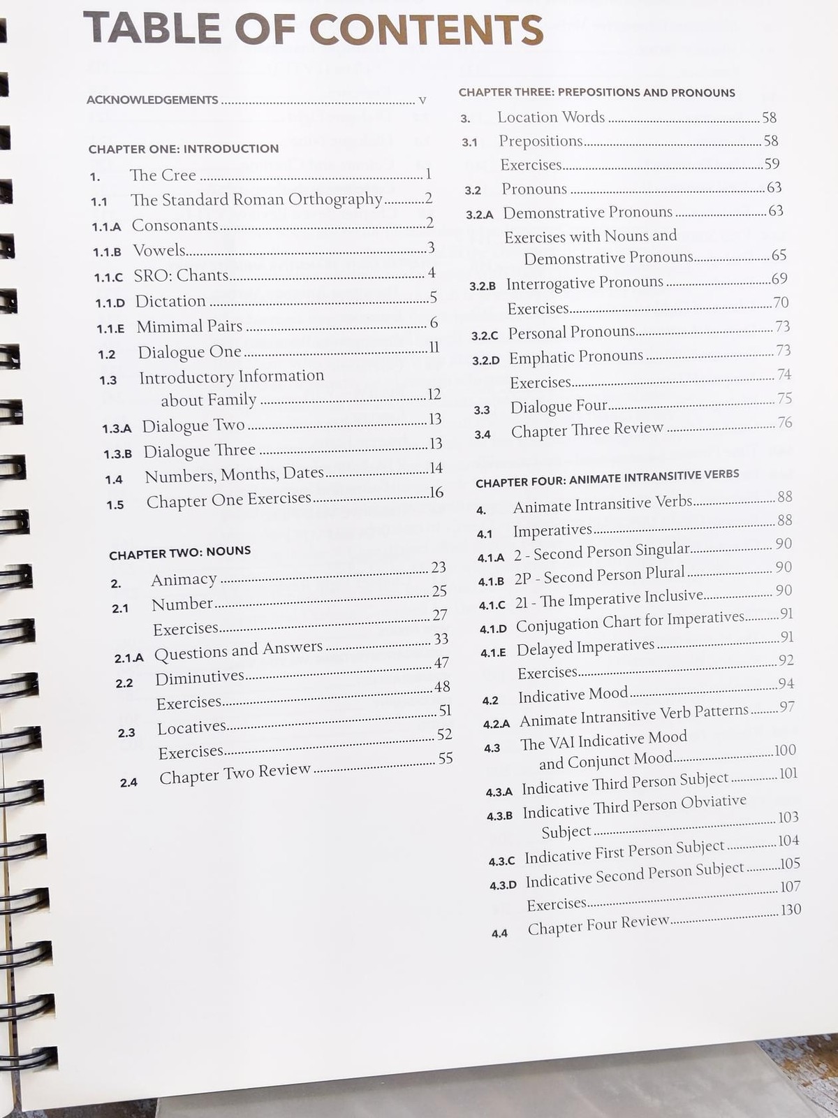 m?ci-n?hiyaw?win/Beginning Cree Indigenous Languages for Beginners Spiral