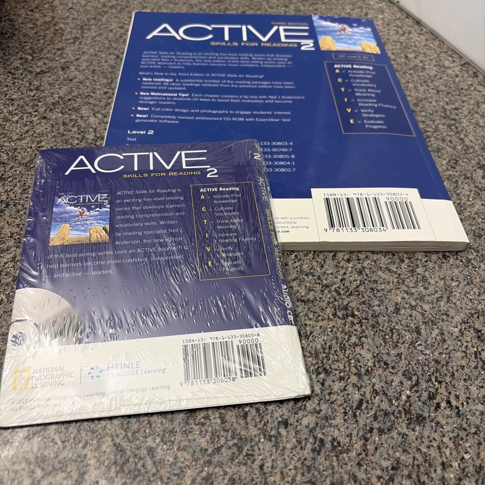 Active Skills for Reading 2 Audio CD (new) & Workbook (used) by Anderson (2013)