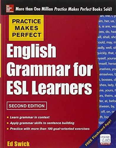 English Grammar for ESL Learners – Paperback, by Swick Ed – Very Good o