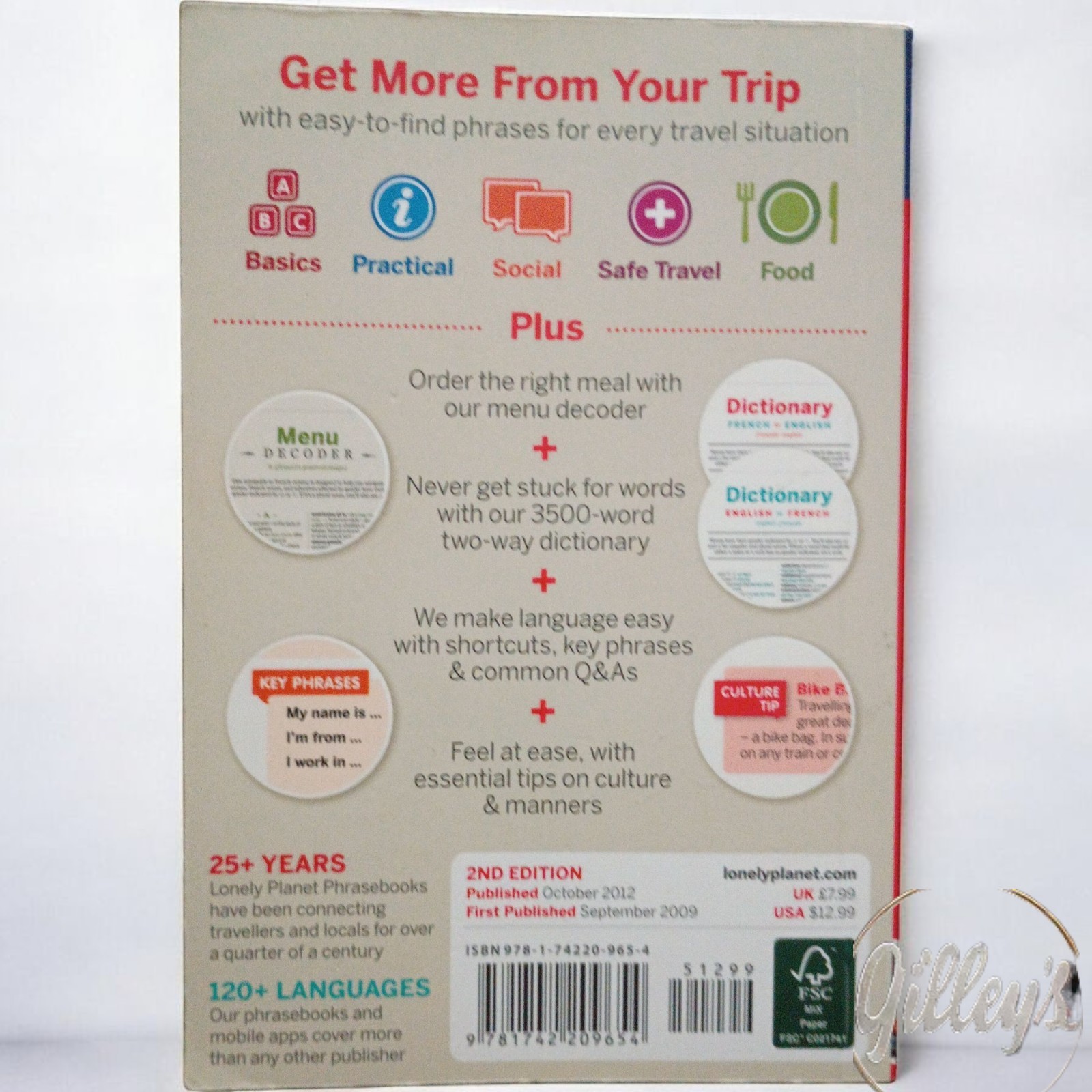 Learn French Phrasebook & Dictionary Pocket Guide France Travel & More