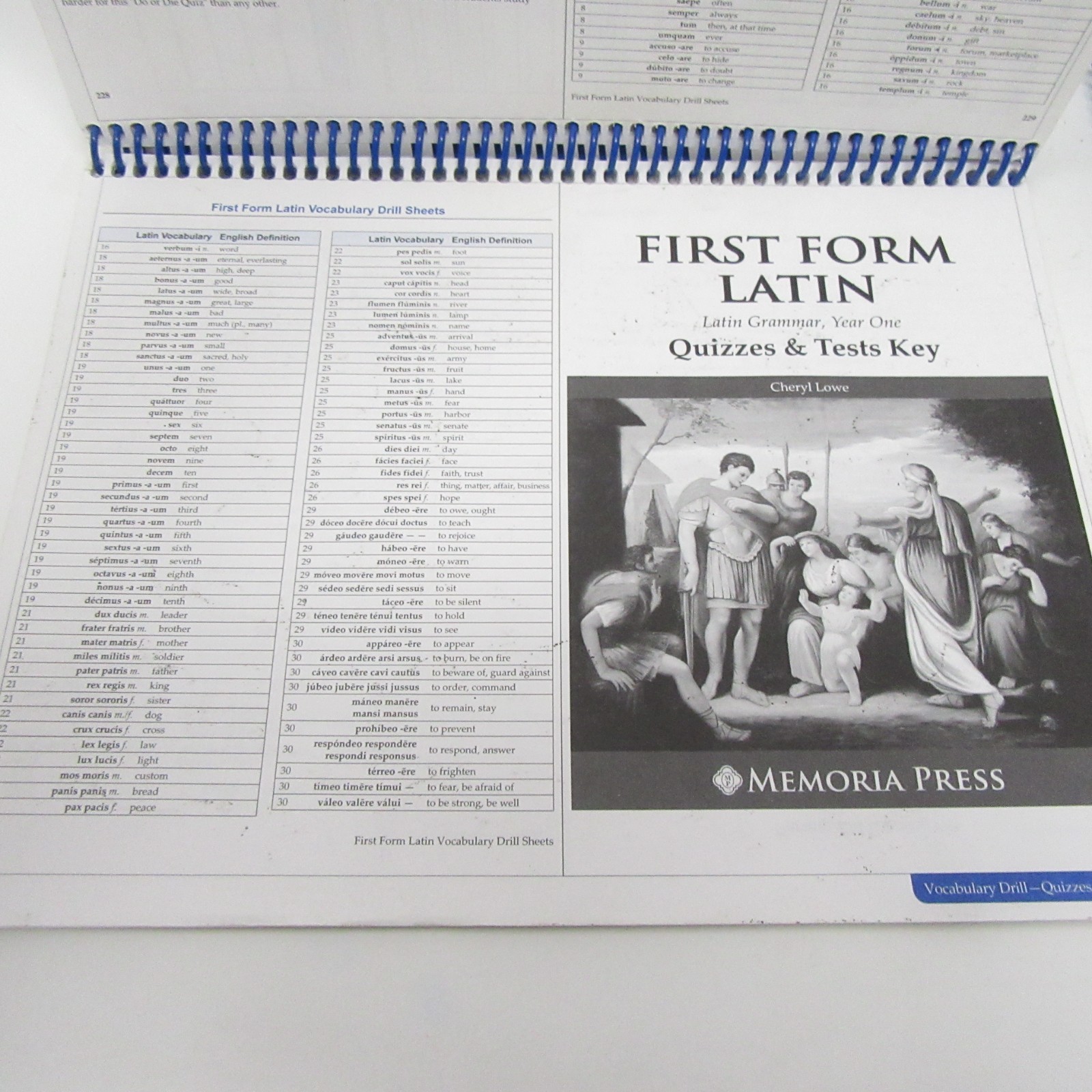 Memoria Press First Form Latin Second Edition Student Workbook Tests Teacher Key