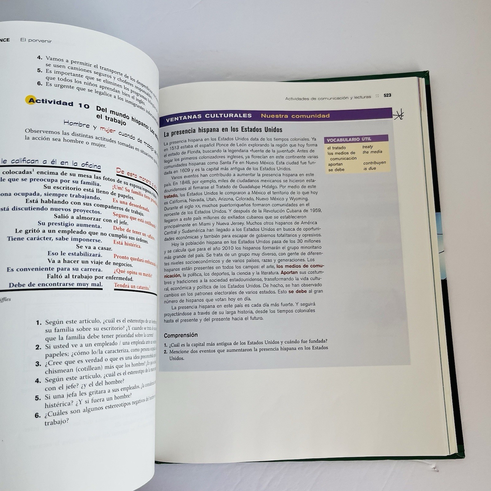 Dos Mundos 7th Edition Hardcover Spanish Textbook McGraw Hill College Text HC