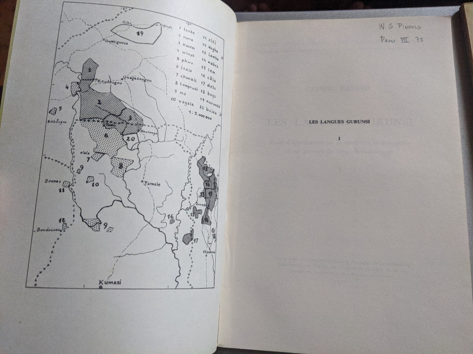 Les Langues Gurunsi Vol I & II, Gabriel Manessy, 1969 1st Edition RARE