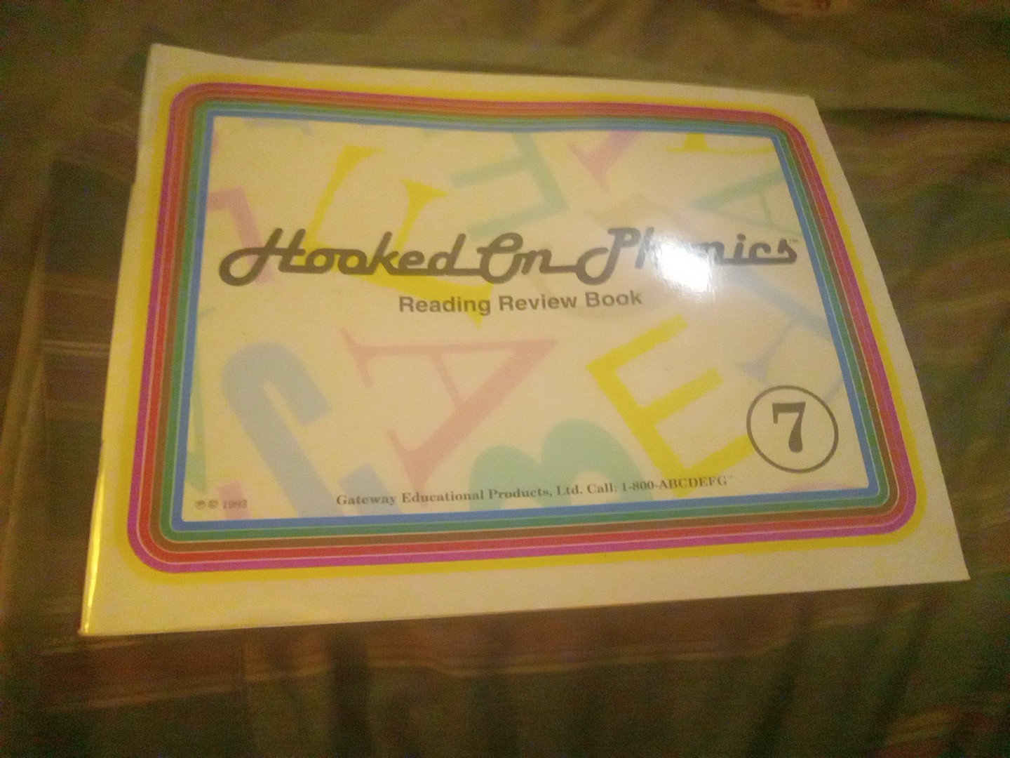 Hooked on Phonics Reading Review Book #7 Replacement 1992 From Classroom 6th Ed.