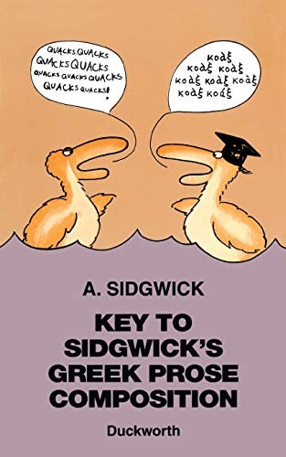 Key to Sidgwicks Greek Prose C – GOOD