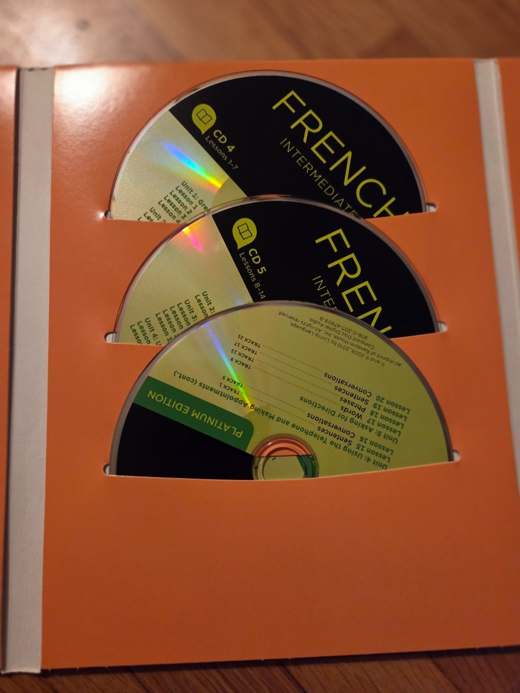 LIVING LANGUAGE FRENCH COMPLETE SERIES W/AUDIO BEGINNER INTERMED ADV EXC COND