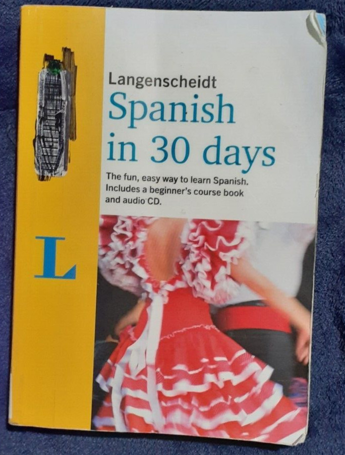 Langenscheidt Spanish In 30 Days Beginner’s Course**UNSUABLE, CRACKED CD**