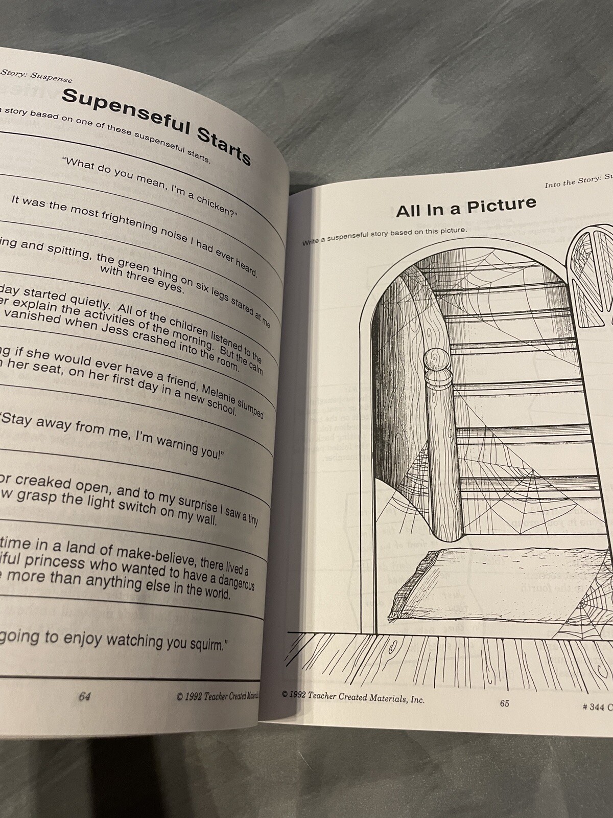 Connecting Writing & Literature Teacher Created Materials Workbook Homeschooling