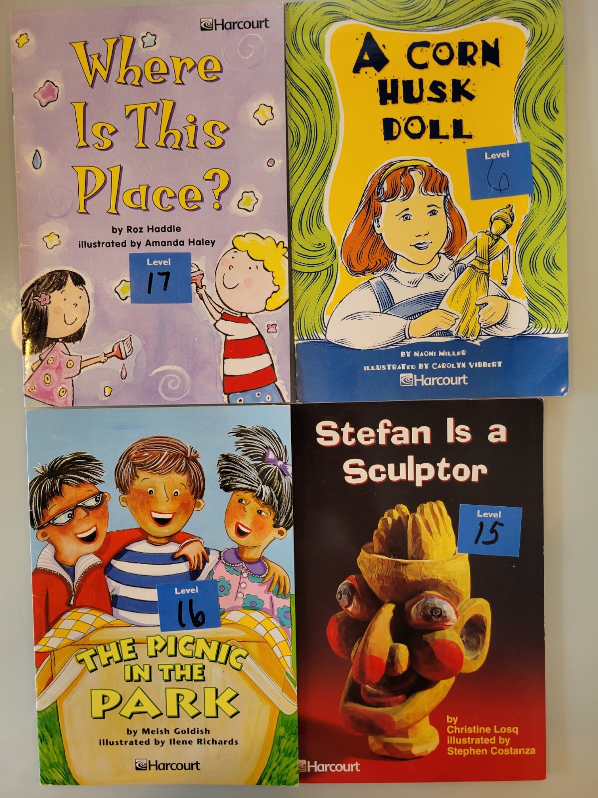 Harcourt Reading Level Fluent Reader Books, Mixed Lot Of 17 children’s books