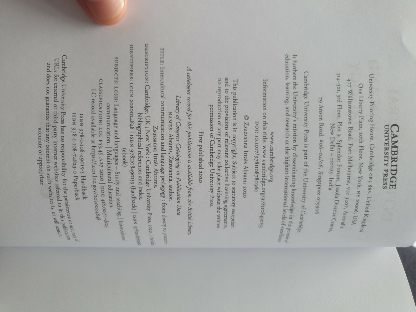 Intercultural Communication and Language Pedagogy Abrams