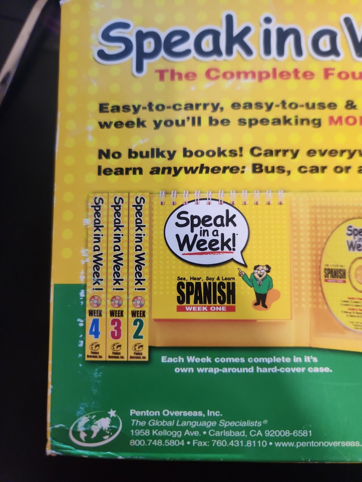 Speak in a Week!: See, Hear, Say Spiral-bound, by Penton Overseas Missing Week 1