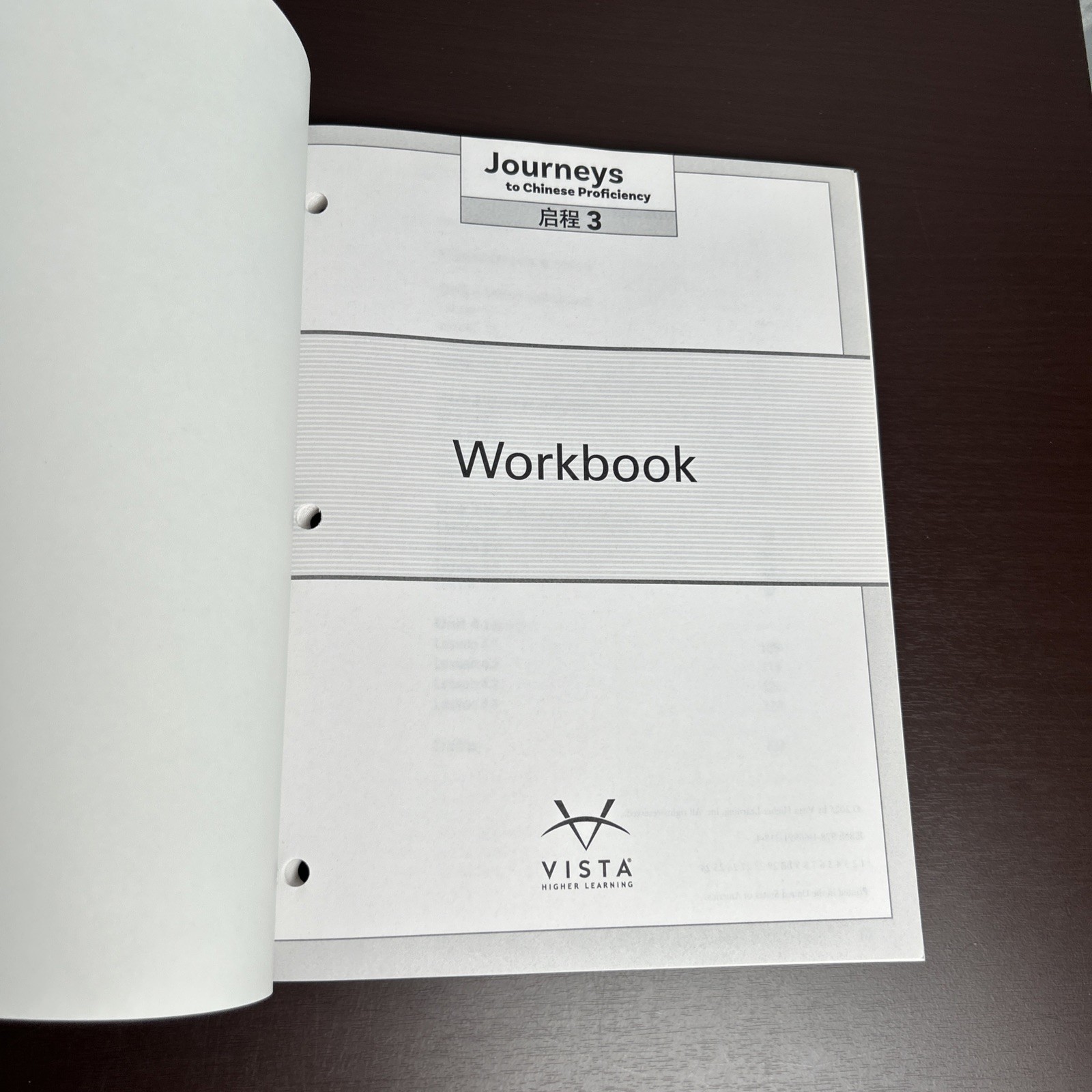Journeys to Chinese Proficiency 3 Workbook Vista PB New