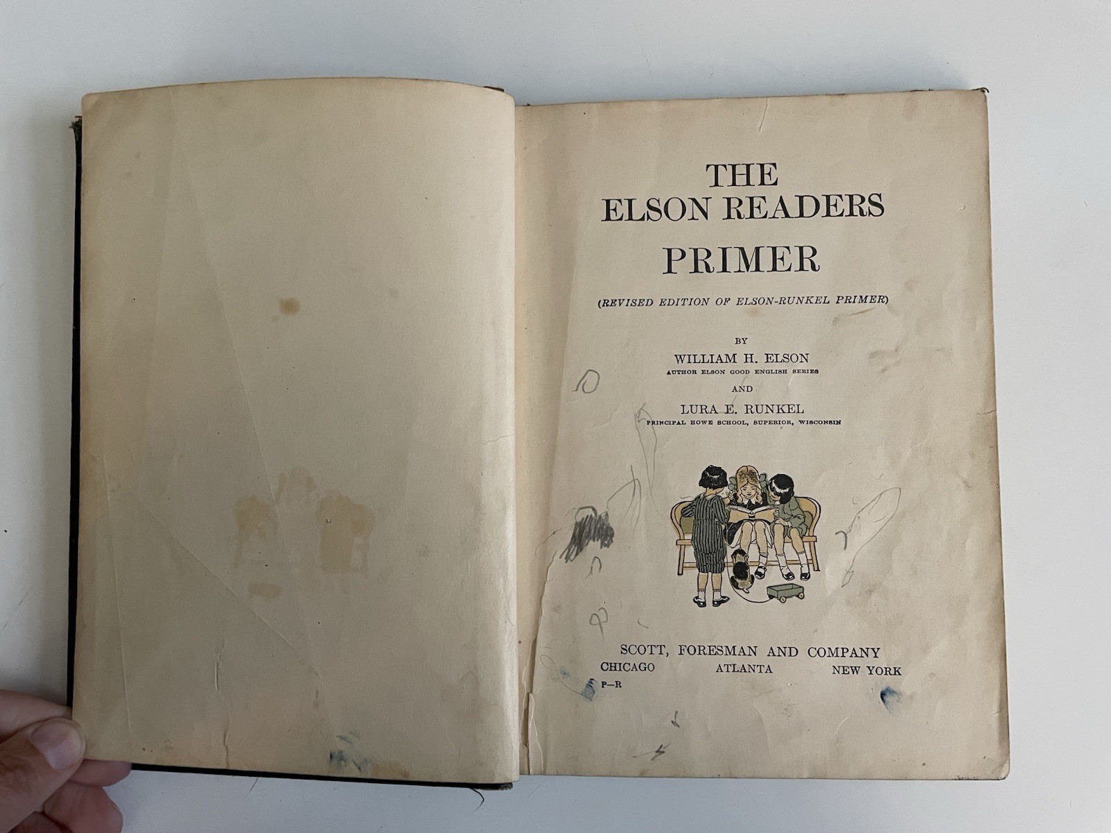 The Elson Readers Primer Vintage Book 1920 by William Elson & Lura Runkel READ