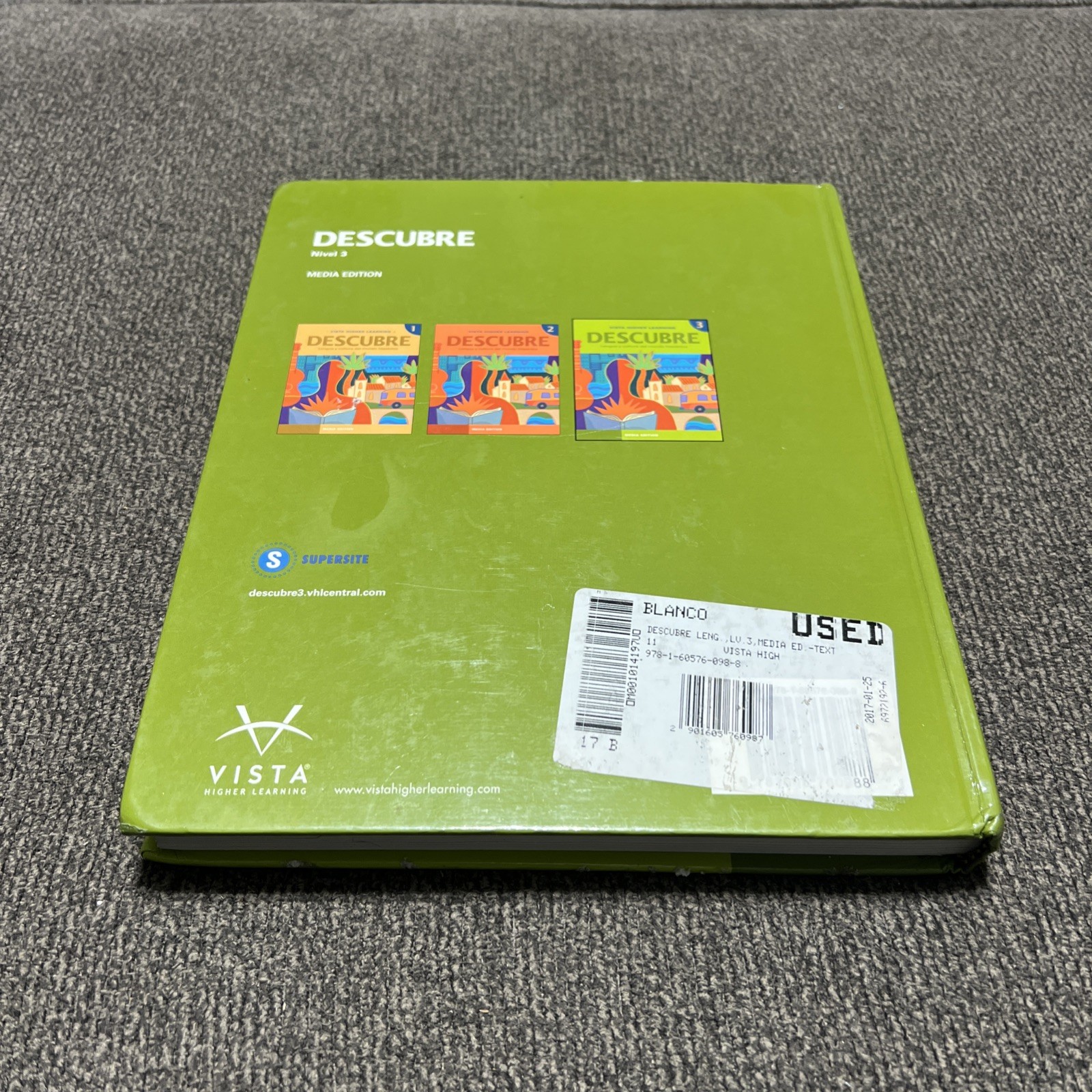 Descubre, Nivel 3, Lengua Y Cultura – Hardcover, by Sarah Kenney – Acceptable n