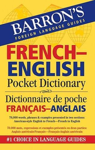 Barron’s French-English Pocket Bilingual Dictionary (Barron’s Foreign Lan – GOOD