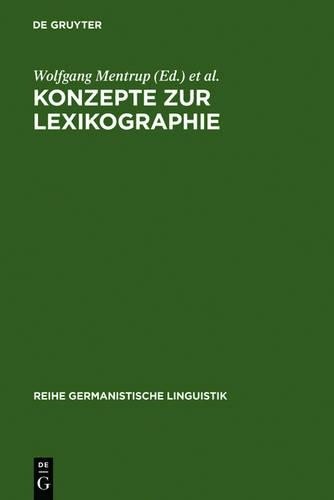 Konzepte Zur Lexikographie (Hardback)